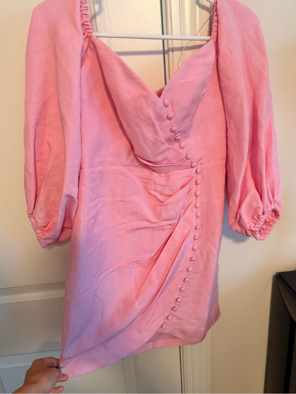 Off-Shoulder Sweetheart Mini Dress in Pink - Significant Other - Picture 3 of 5